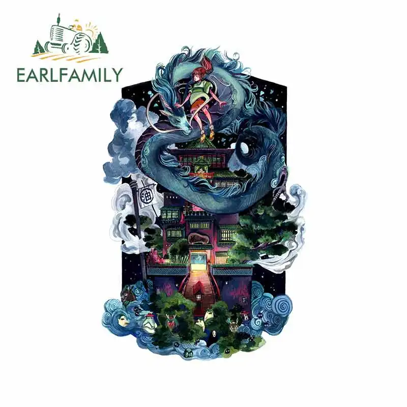 EARLFAMILY 13 см x 8 2 для съемочной Студии Ghibli Haku мотоциклетная машина бампер окно