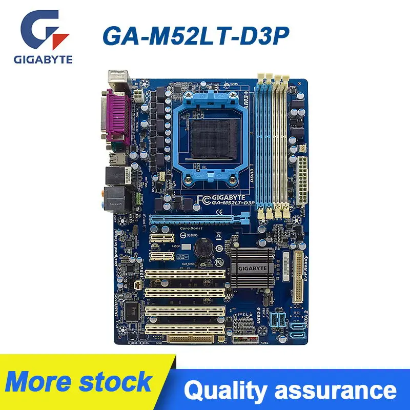 

Материнская плата для GIGABYTE GA-M52LT-D3P Socket AM3 + DDR3 ram 16GB USB2.0 1 x PCIe x16 ATX Placa-MOM For Phenom II/Athlon II cpus