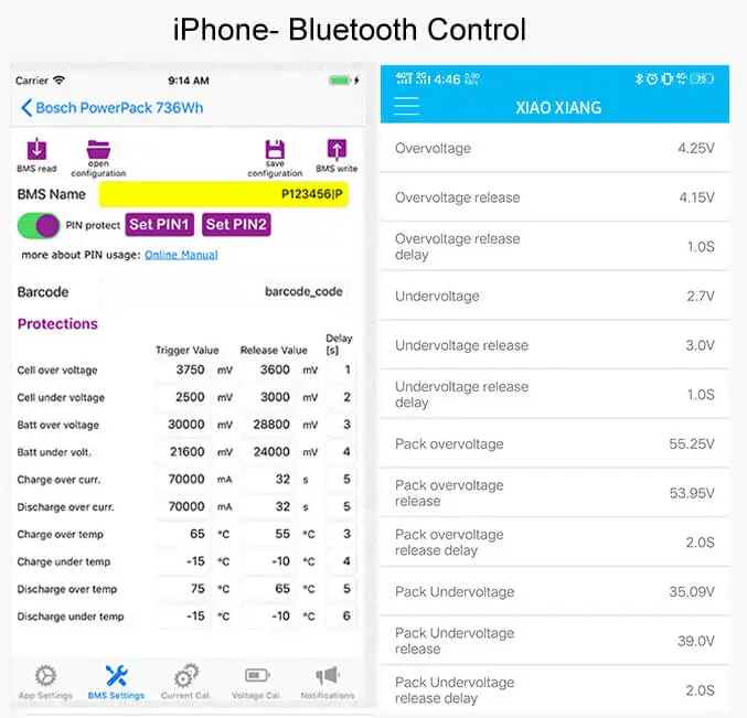 Интеллектуальная система управления аккумулятором 13S 48V литий ионная или BMS плата