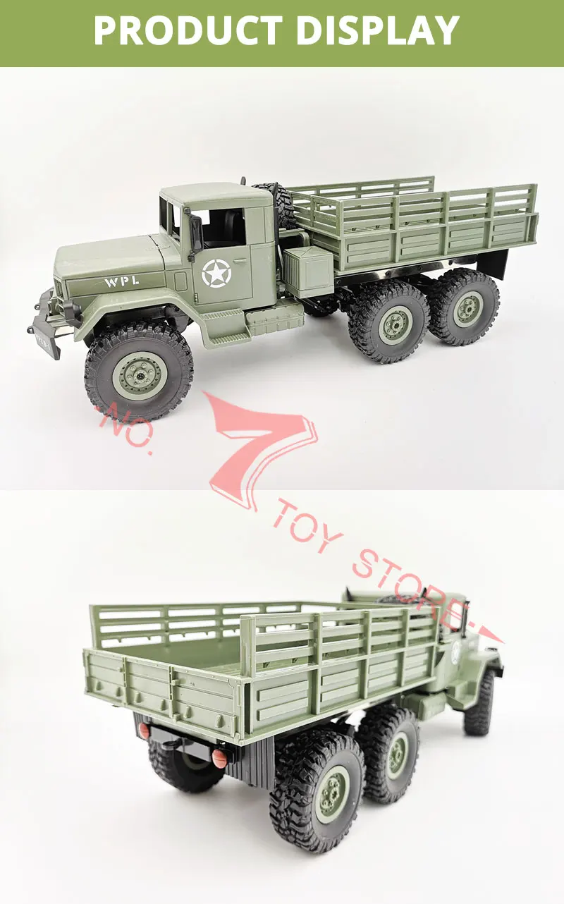MN77 WPL B16 Урал 1/16 р/у автомобиль 6WD Рок Гусеничный WW2 армейские транспортные средства 6 колесный пульт дистанционного управления военный грузовик игрушки для мальчиков VS B36 B24