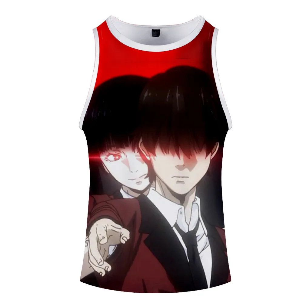 Круглый аниме джабами юмеко Kakegurui жилет для косплея без рукавов дышащая мужская