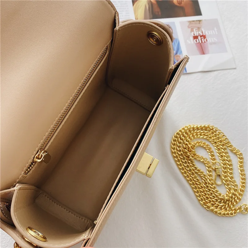 

Genuine Leather Luxury Designer Chains Shoulder Bag 2021New Fashion Female Crossbody Bags For Women Chains Totes Bolsas Feminina