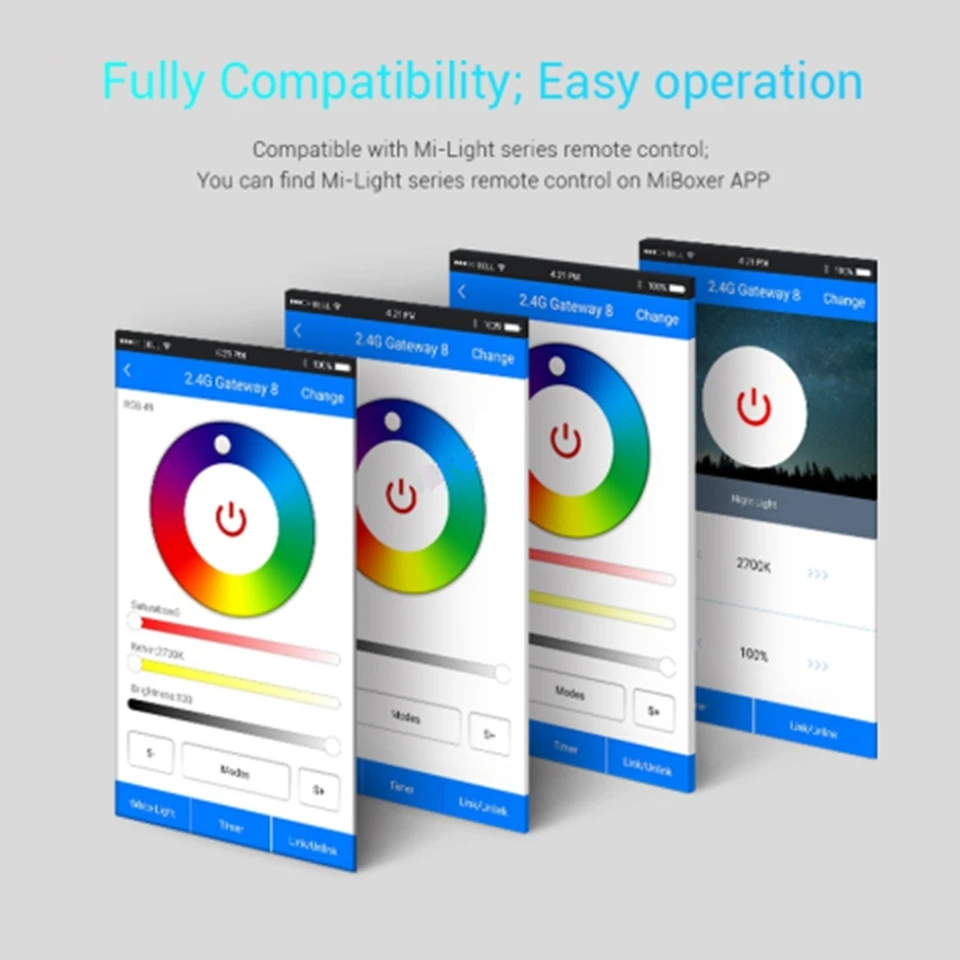 

DC5V Mi light Newest 2.4G LED Wireless WiFi RGB iBox ibox1 Smart Light Controller for Mi Light RGBW RGBWW RGBCCT LED Bulb Strip