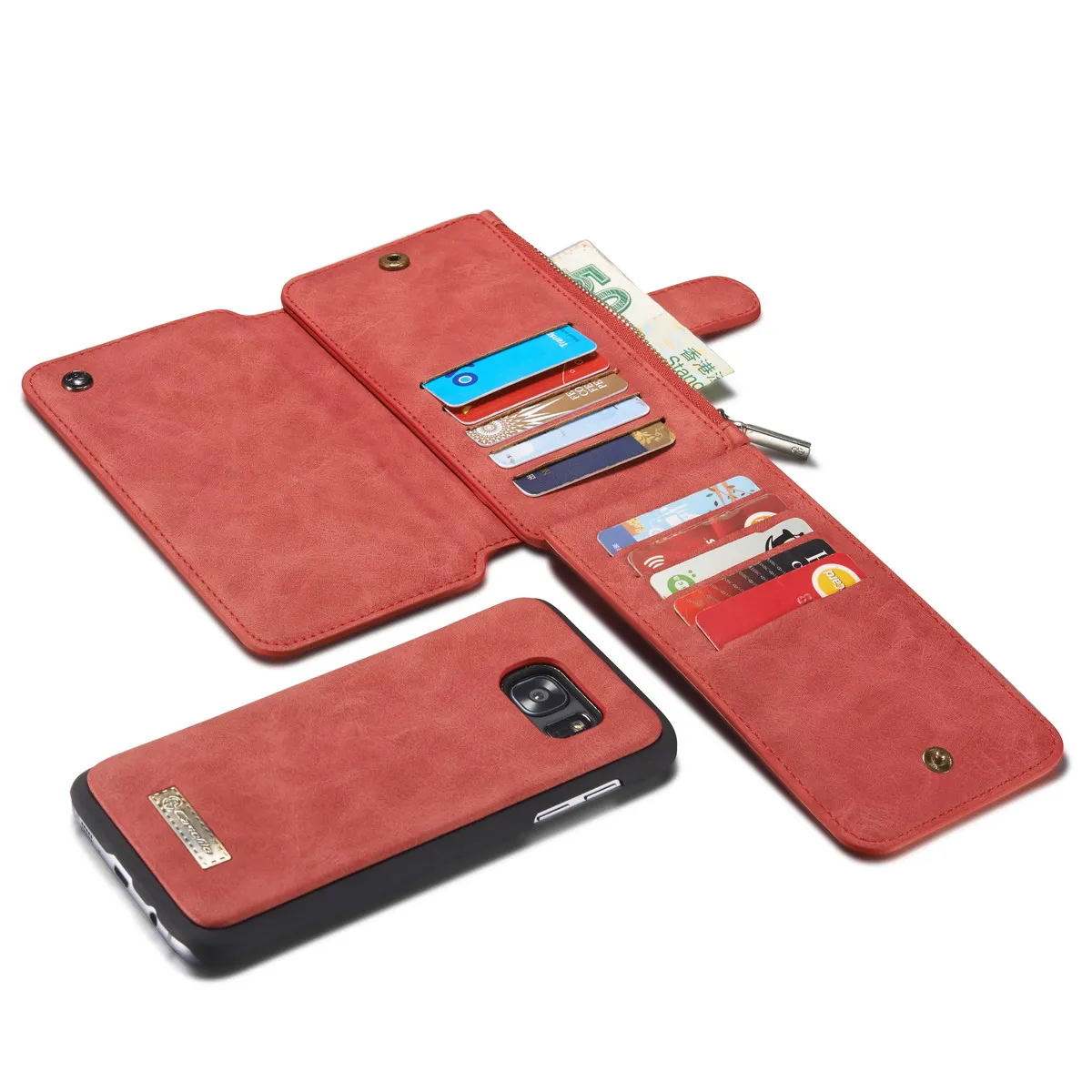 Кожаный чехол книжка 2 в 1 для Samsung Note 8 9 S8 Plus S7edge магнитный бумажник Galaxy 10 S10 S10e