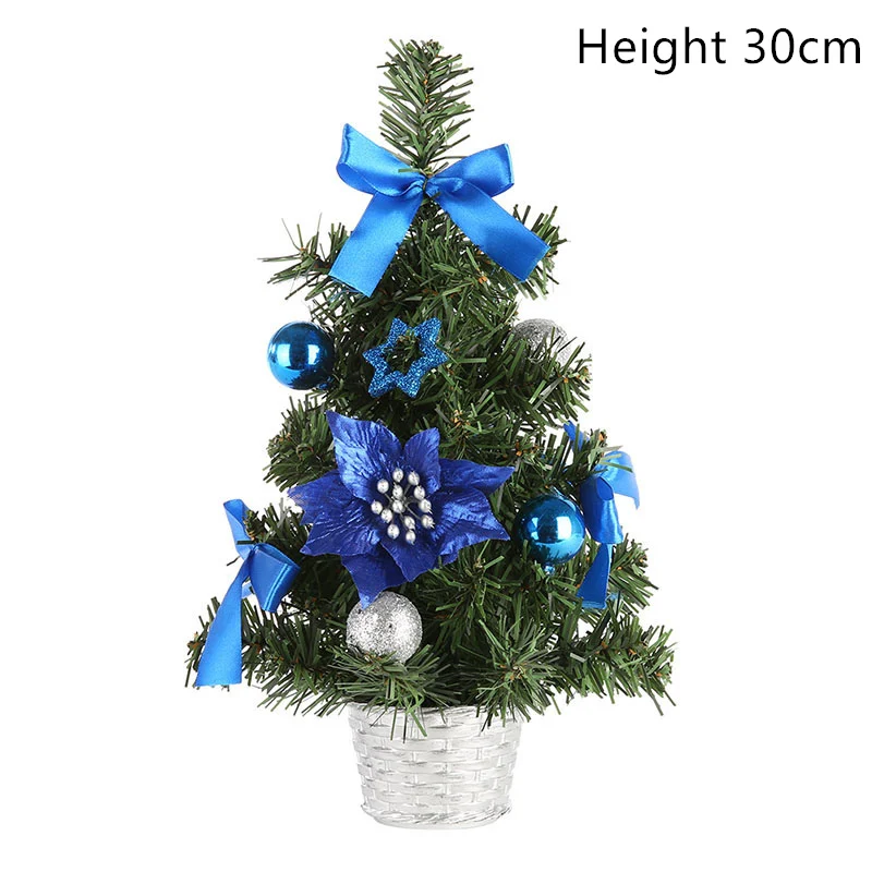 Blue no light 30cm 15/20 Вт, 30 Вт, 40 см Настольный Штатив СВЕТОДИОДНЫЙ Рождественская елка Ночной светильник украшения светильник сосна Мини Рождественская елка Рождественские украшения подарок на год - Цвет: Blue no light 30cm