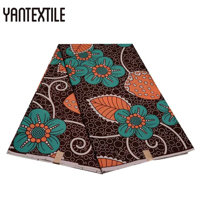 19050003 YANTEXTILE новая Анкара ткань Африканский Голландский Воск Принт Tissu Africain 3 ярдов настоящий воск Африканский батик ткань для свадебного платья - Цвет: 19050003