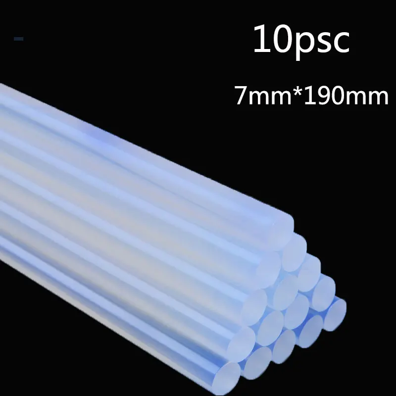 10pcs 7 X 100/190mm Hot Melt Glue Sticks For DIY Electric Gun Adhesive Accessories High Viscosity Transparent Non-toxic |