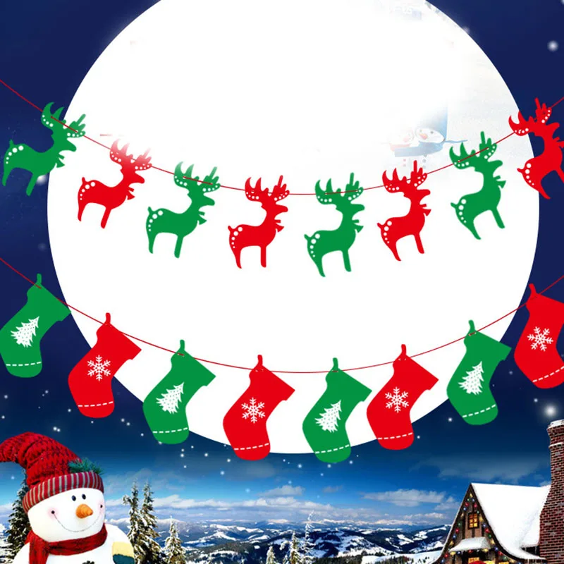 Рождественский венок бандаж баннер Рождество сделай сам украшение для семьи