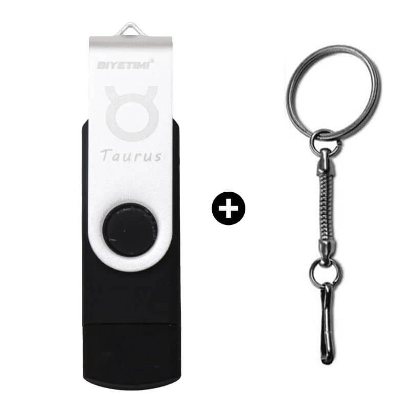 Taurus Флеш-накопитель otg usb флэш-накопитель 12 созвездий, объемом памяти 32 Гб или 64 ГБ для android мобильный телефон карта памяти флешка - Цвет: Taurus