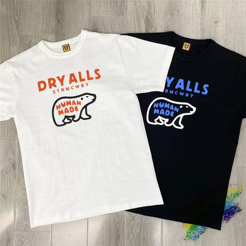 

Футболка Мужская/женская из плотного хлопка с белым/серым медведем