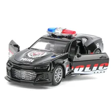 Diecast Scale 1/36 1/43 Simulation Toy Model Car Alloy Pull Back Off-road Pickup Sports Police Cars Kids Toys Voiture For Boys