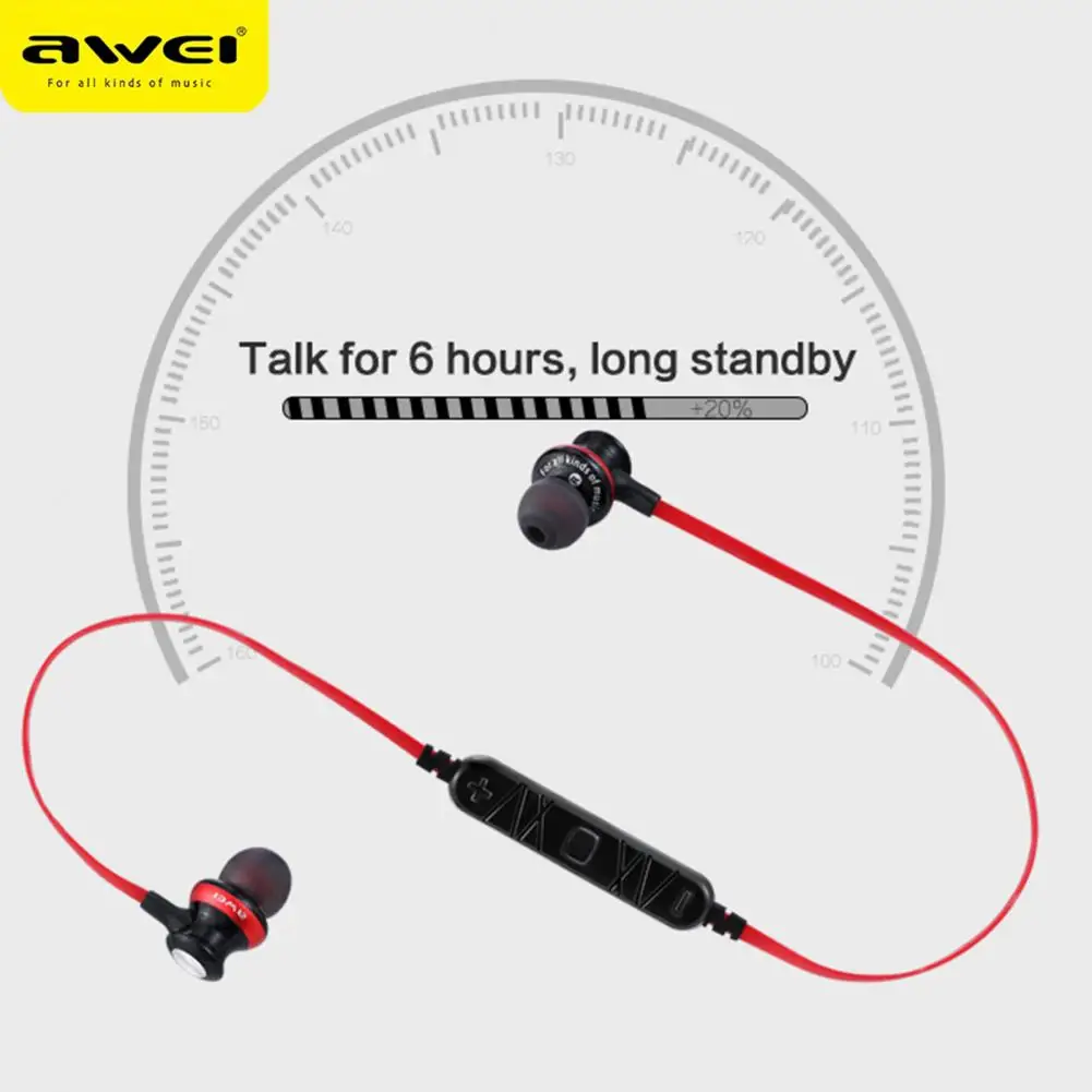 

Awei A980BL Mini Bluetooth Earphone In-ear Intelligent Noise Reduction Surround Sound Wireless Headset for Sport