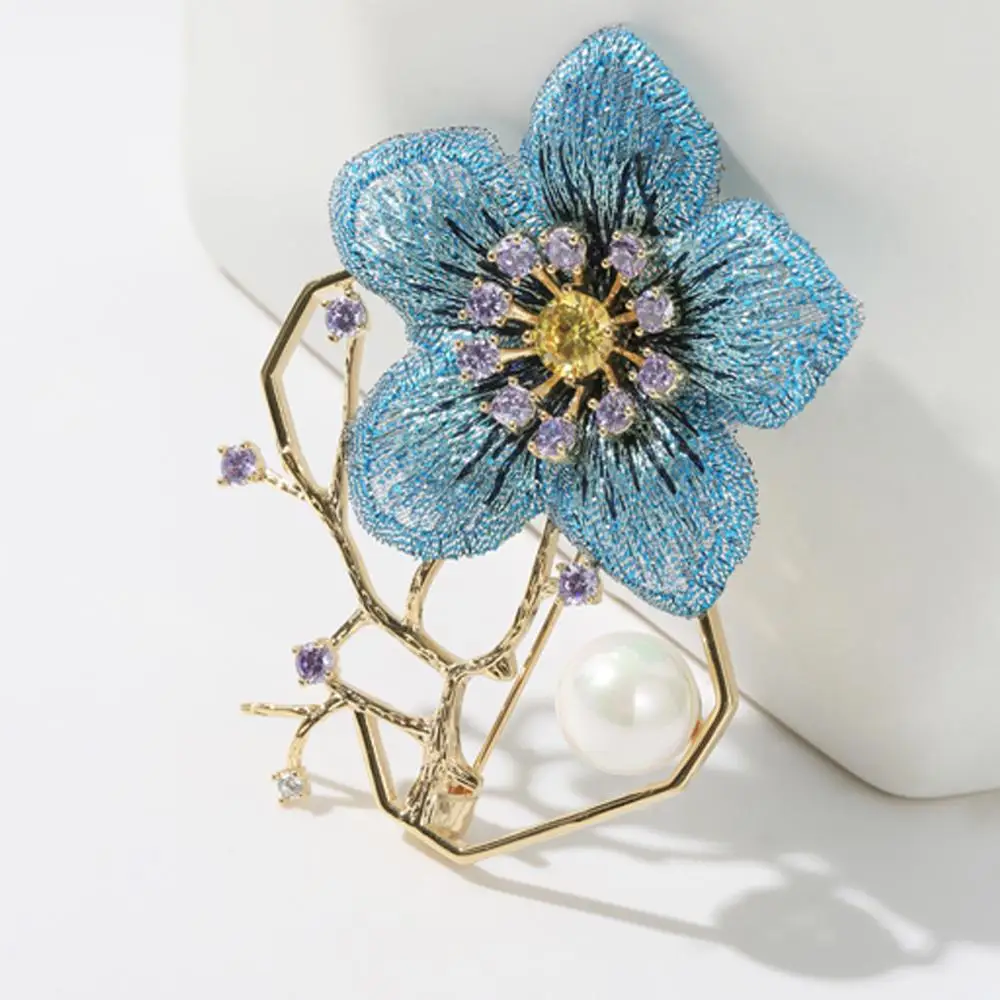 Neoglory ручная вышивка цветок сливы Броши для женщин Китайский классический стиль