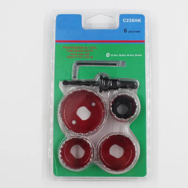 6Pcsset High Quality Bi-Metal Wood Hole Saw Set for Woodworking DIY Wood Cutter Drill Bit Hardware Tool Set (art.: 3a35dd7747a) - 3a35dd7747a