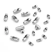 100pcs stainless steel bead waist buckle necklace chain connector clasp for making necklace bracelet jewelry accessories