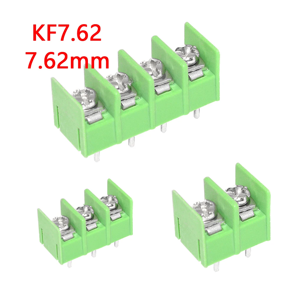 

1PCS 7.62 mm KF7.62 - 2P 3P 4P MG 762 - 2P 3P 4P Pin Can be spliced Screw Terminal Block Connector Green 7.62mm Pitch
