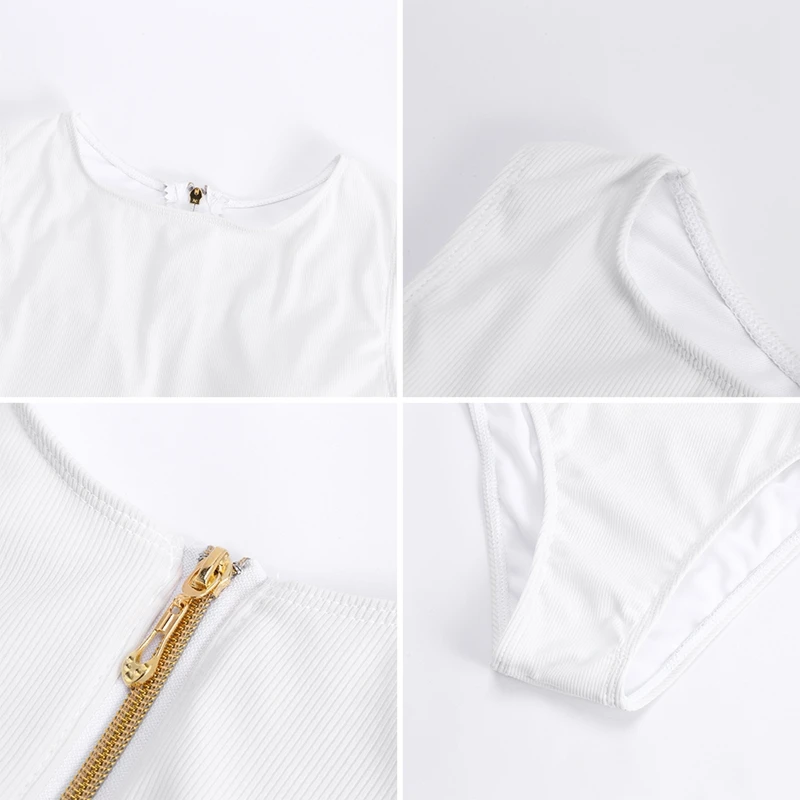 

Women's Solid Color One-Piece Sexy One-Piece Swimsuit with Belt