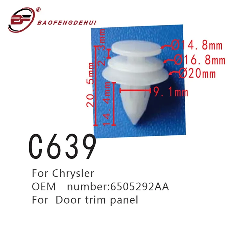 

For Chrysler Door Trim Panel Fasteners Fender 6505292AA Self Tapping Screw
