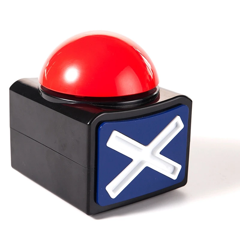 

2PCS Game Answer Buzzer , Game Buzzer Alarm Sound Play Button with Light Trivia Quiz Got Talent Buzzer Game Toys