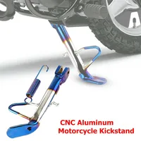 Motorcycle Scooter Kickstand Side Stand Leg 304 Stainless Steel For All Bike Kick Side Bracket Durable Corrosion Resistant Stand