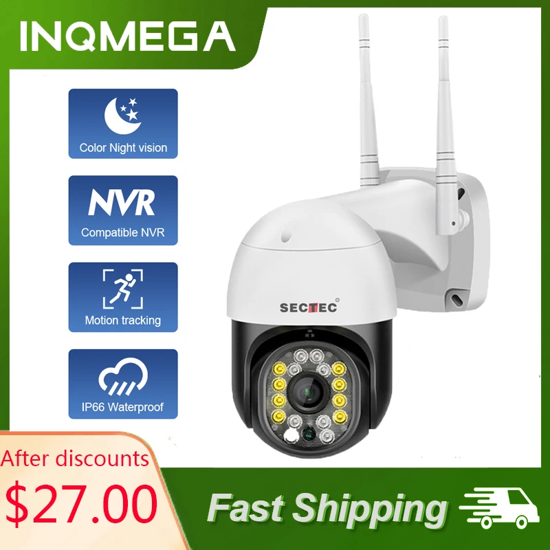 

SECTEC 2M 360 degree Camera Smart Life IP Camera WiFi Smart Home Auto-Tracking Security Protection CCTV Surveillance Camera