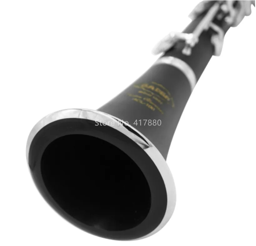SADSN SCL-100S 17 клавиш Bb Tune Кларнет бакелит корпус Серебряная кнопка B плоский кларнет