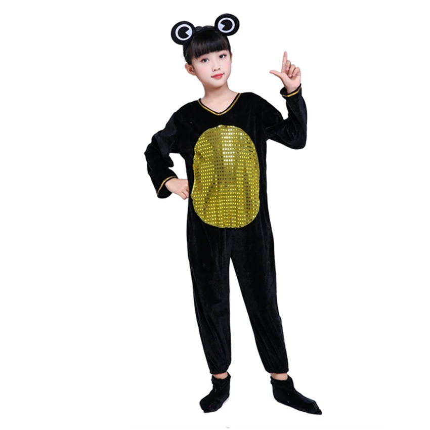 Детские маскарадные костюмы на Хэллоуин зеленая лягушка Головастик