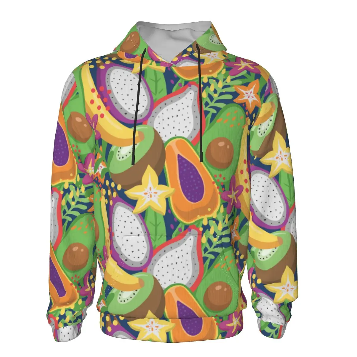 

Colorful Tropical Fruit Autumn Winter Spring Teenager Casual Hoodies Sweatshirt Boy's Girl's Long Sleeve for Teens