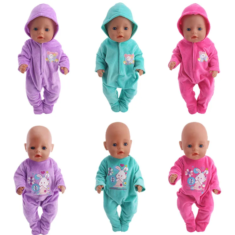

Doll Clothes Fashion Jumpsuits Daily Casual Wear Suits For 18Inch American &43Cm New Born Baby Doll Accessories ,Our Generation