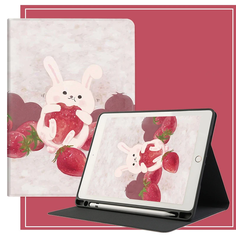 Милые Мультяшные Чехлы для iPad 2 3 4 Mini 5 Air 1 10 Pro 9 7 11 in 2017 2018 2020 новый мягкий кожаный