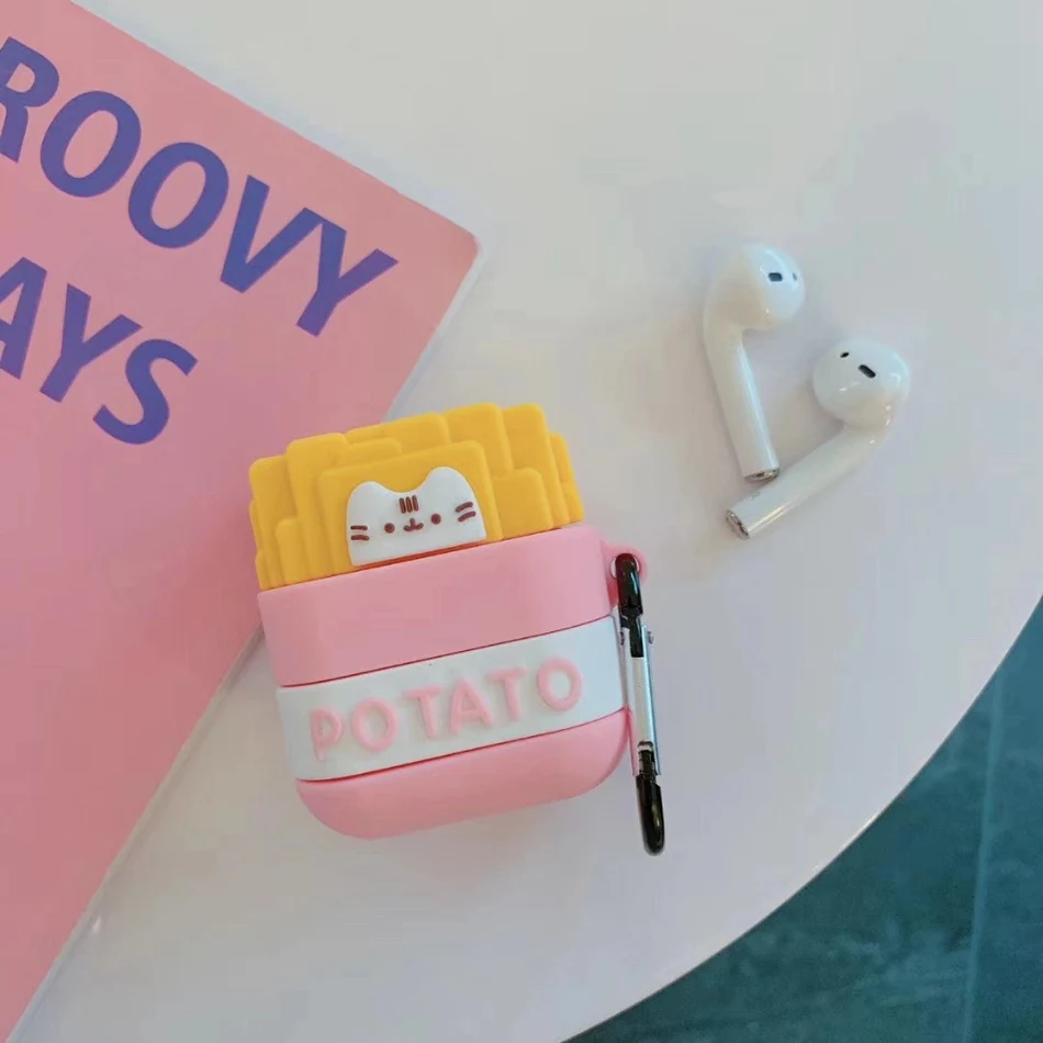 803 3D Пингвин чехол для наушников для Airpods чехол силиконовый розовый чехол для Apple Air pods 2 Чехол для наушников Earpods кольцо ремешок брелок - Цвет: 803
