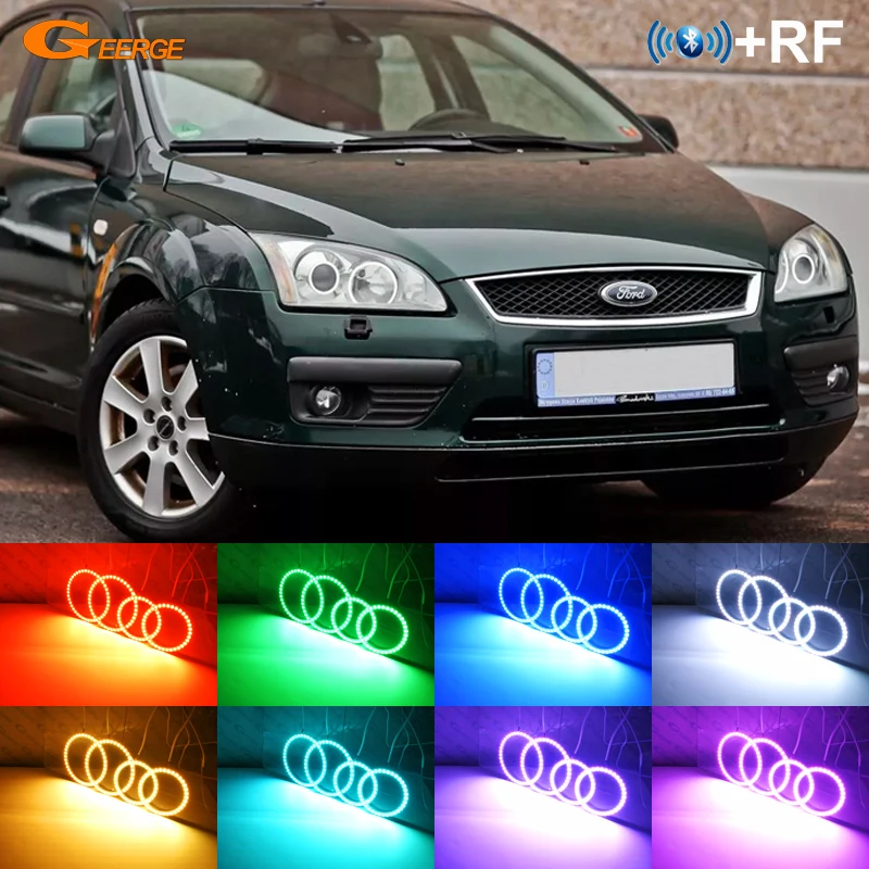 Для Ford Focus II Mk2 2004 2005 2006 2007 2008 Europe RF remote Bluetooth APP многоцветный ультра яркий RGB