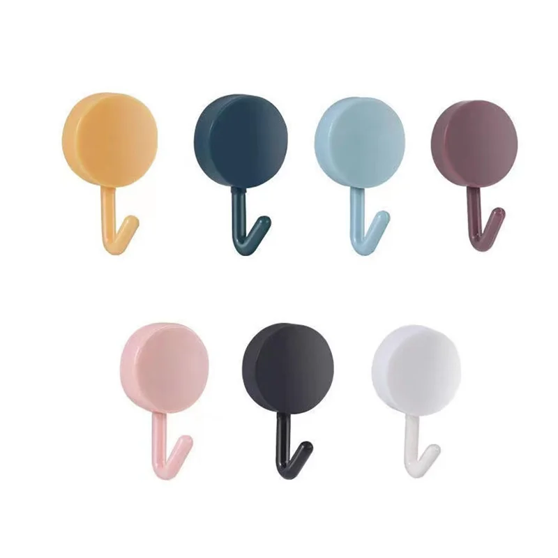 

10pcs Wall Sticker Hook Strong Self Adhesive Door Wall Hangers Hooks Suction Heavy Load Rack Cup Sucker for Kitchen Bathroom