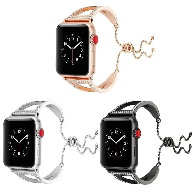 Регулируемый ремешок из нержавеющей стали для apple watch Band 42 мм серии 4 3 2 1 сменный Браслет ремень iwatch 38 мм 44 мм