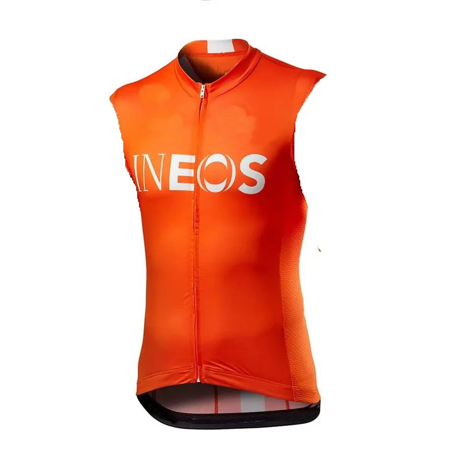 Жилет велосипедный INEOS PRO TEAM оранжевый без рукавов одежда для горных велосипедов
