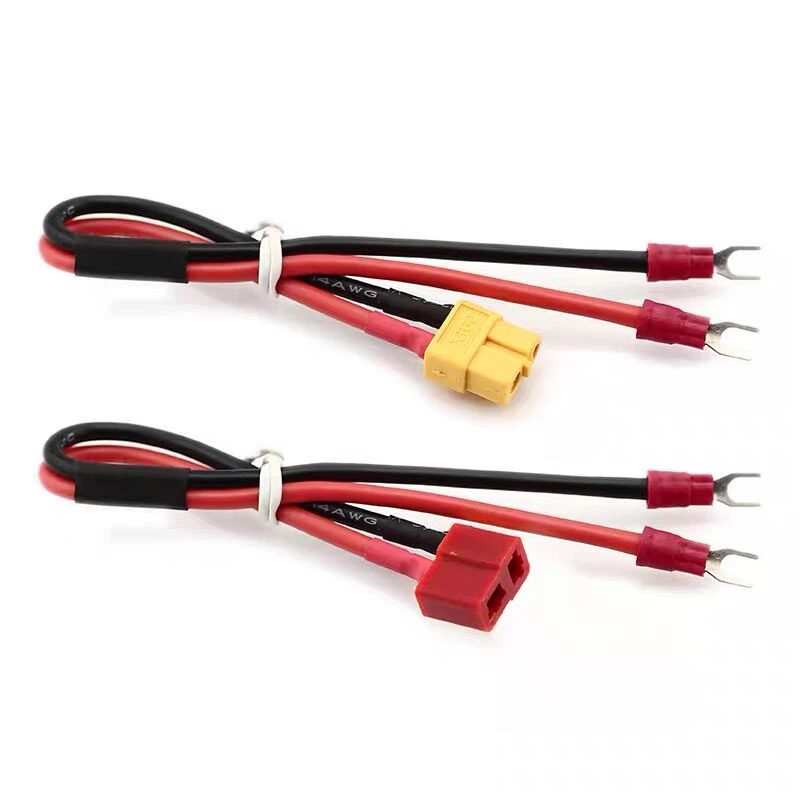 

1PCS XT60 T Plug Female Head to U-shaped Terminal Adapter Cable Charger Switch Transfer Wire Length 20cm for FPV Airplane Model