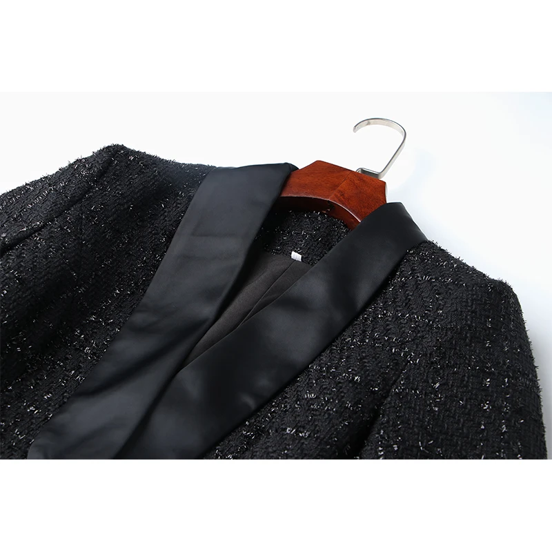 Цена по прейскуранту завода Осень Весна шаль воротник одной кнопки Черный