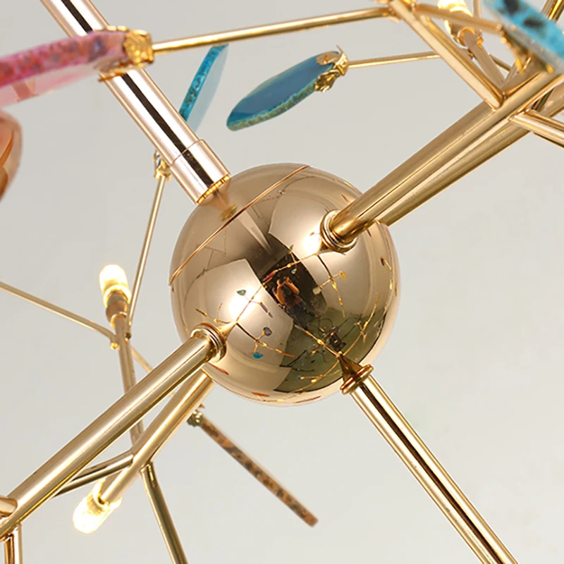 Люстра Светодиодная в американском стиле креативная лампа виде ветки с