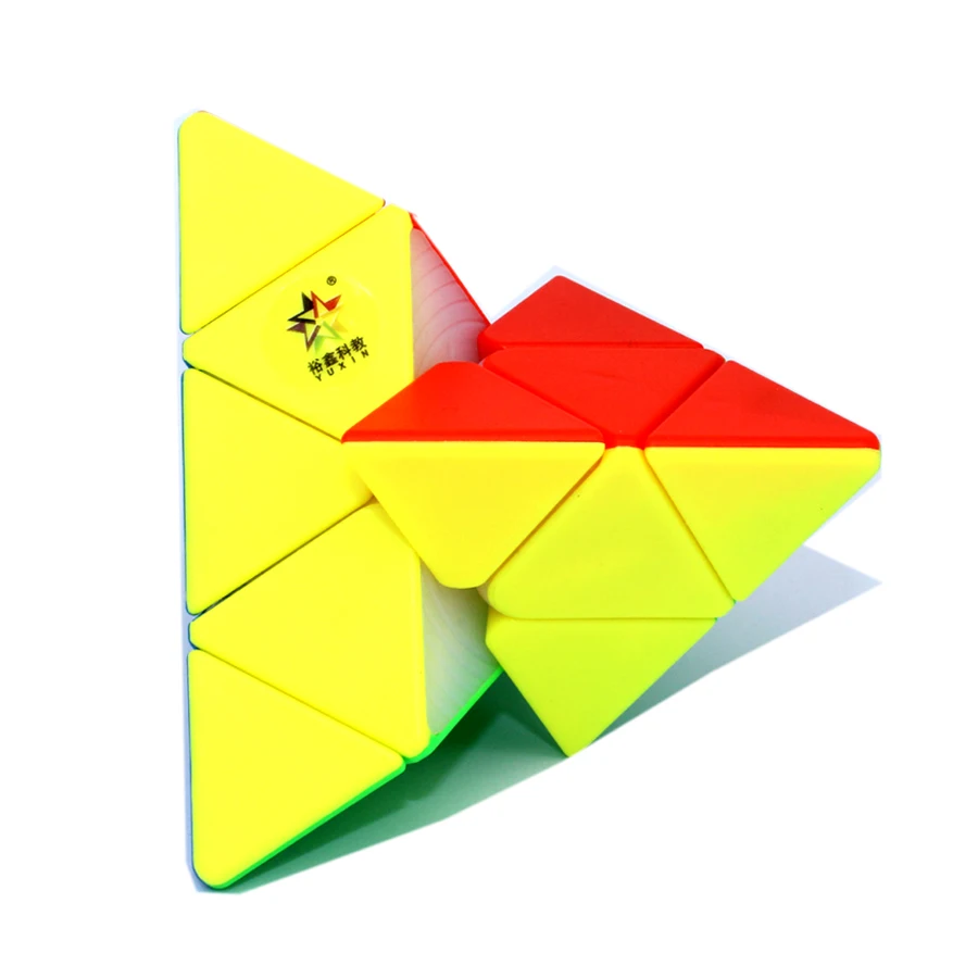 Yuxin Classic pyramid 3x3 magic Cube Professional Speed Cubes Stickerless Puzzle Smooth Toy Cubo magico Children Brain Training | Игрушки и