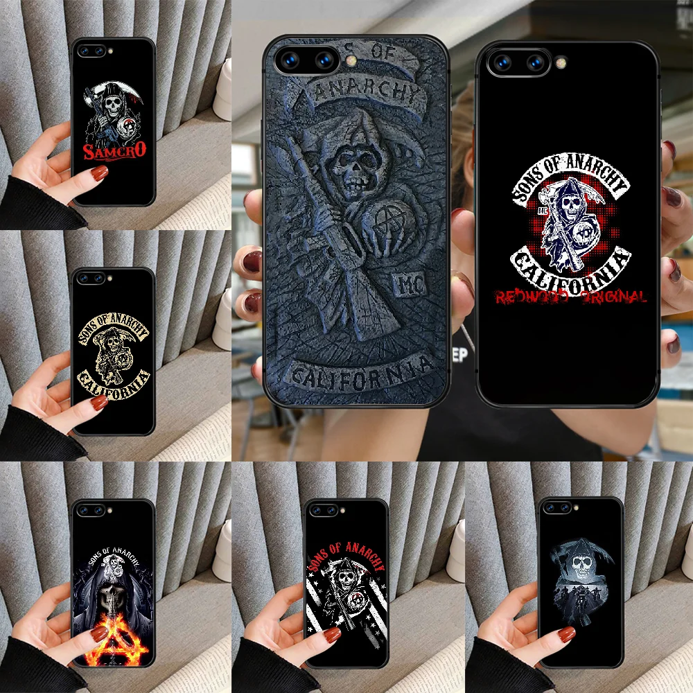 Чехол для телефона Sons of анархии HUAWEI Honor Nova 5 7 8 9 10 20 30 A C T I X Lite Pro черный чехол Модный