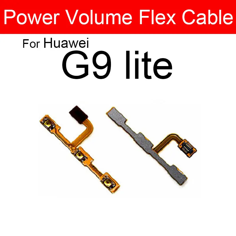 Шлейф громкости и мощности для Huawei Ascend G6 G7 G8 Plus G9 Lite GR5 2017 кнопка переключения