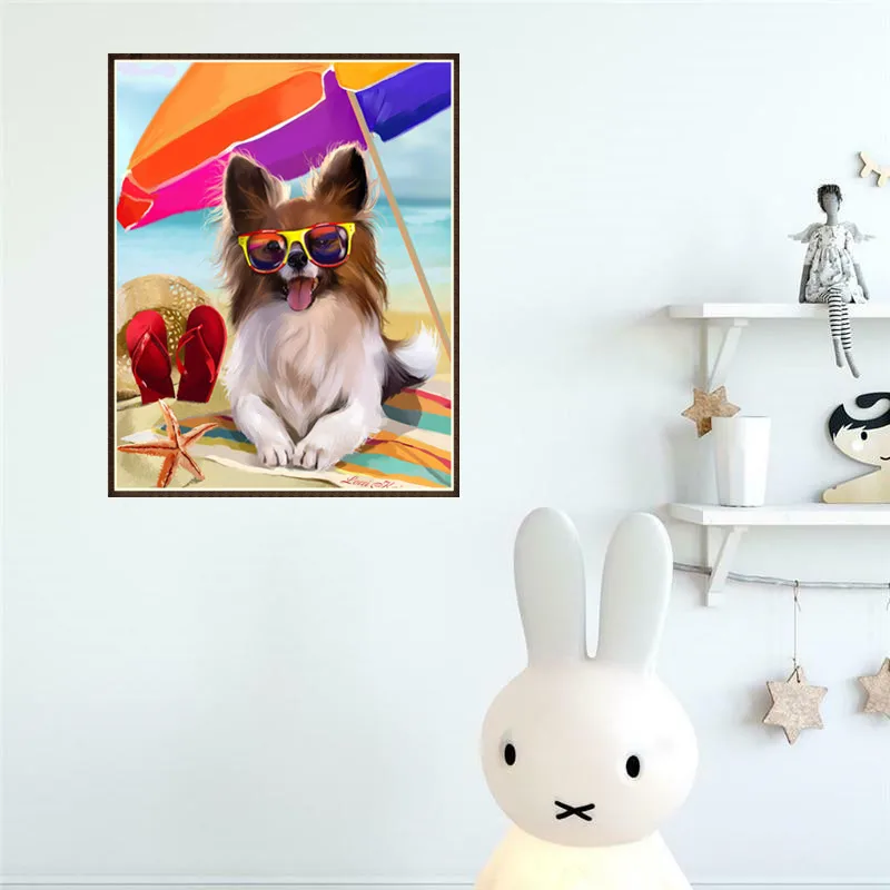 5D алмазная живопись полная Новый Бриллиантовая мозаика с животным вышивка мода