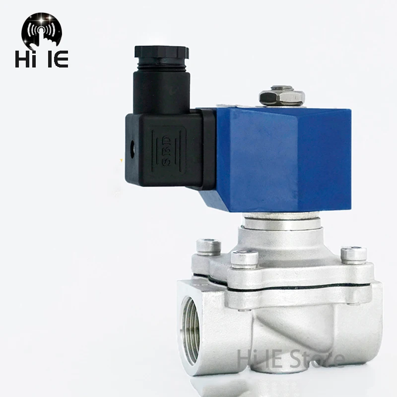 DN15 DN20 DN25 32 DN40 DN50 AC 220V DC 24V 304 нержавеющая сталь нормально закрытый Соленоидный