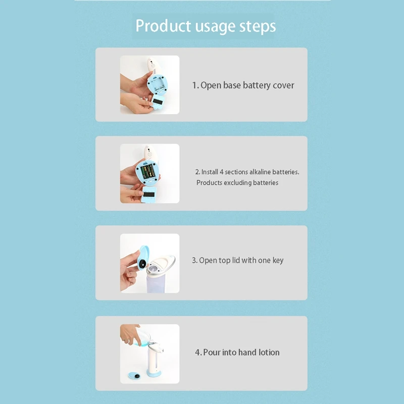 

Automatic Soap Dispenser, No Press Free Countertop with Waterproof Base,Infrared Sensor Soap Dispenser for Home