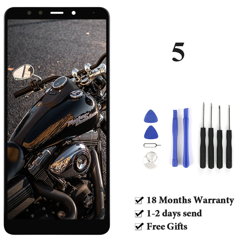 

1 шт., запасной ЖК-экран 5,7 дюйма для Redmi 5, ЖК-дисплей высокого качества, дигитайзер в сборе для Redmi 5, дисплей 100% протестирован