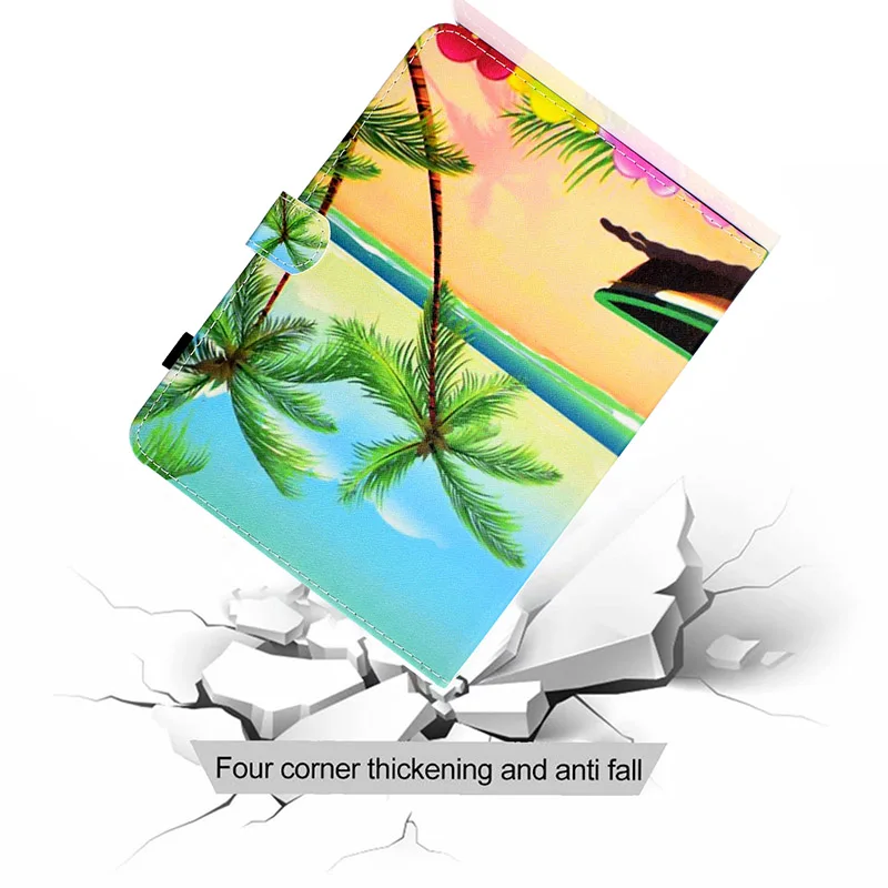 360 Вращающийся из искусственной кожи защитный чехол подставка в виде книжки для