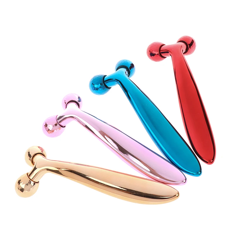 

360 Rotate Thin Face 3D Roller Massager Y Shape Face Body Shaping Relaxation Lifting Wrinkle Remover Facial Massage Tool
