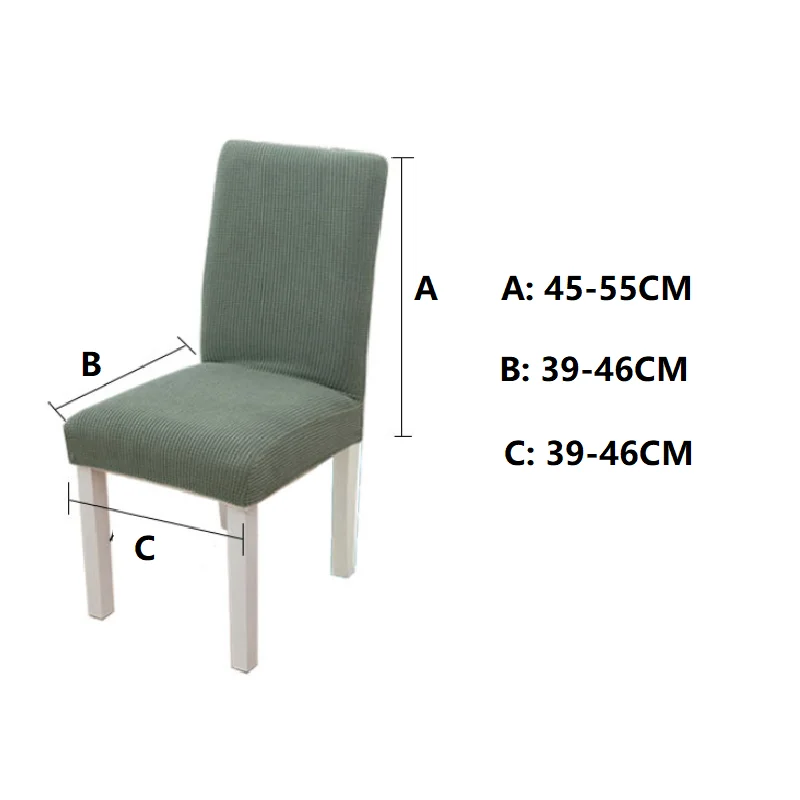 

Solid Jacquard Chair Covers Spandex for Wedding Dining Room Office Banquet Housse De Chaise Chair Cover 1/2/4/6pcs