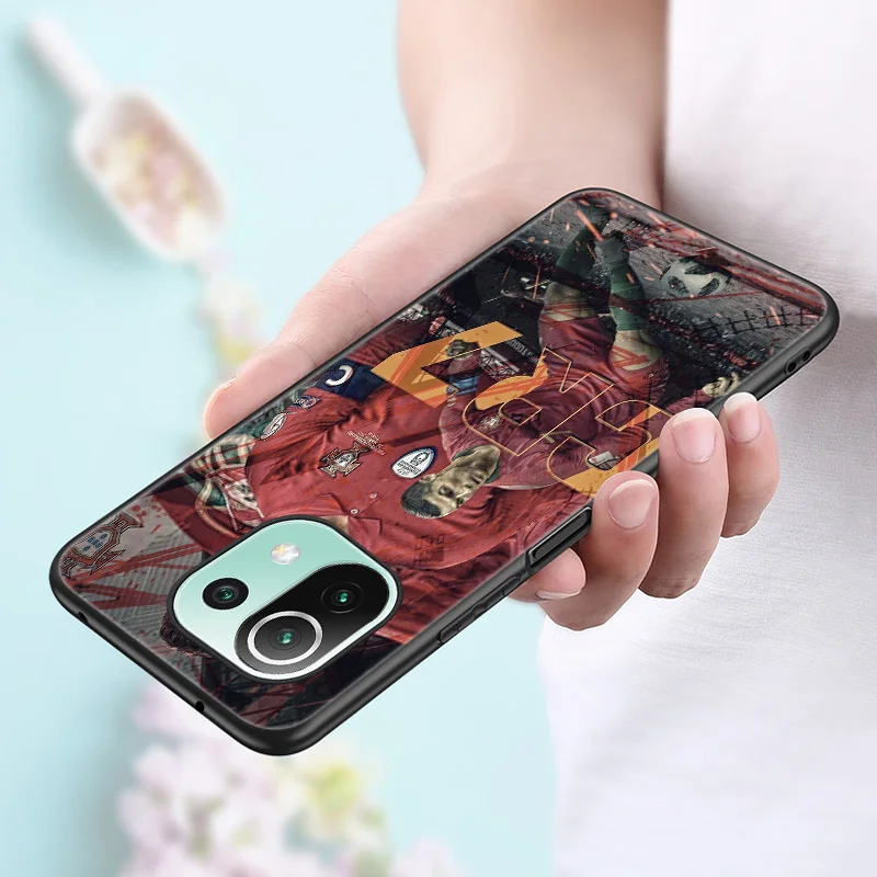 football star player phone case for xiaomi mi poco x3 nfc f3 gt m3 11i 11 ultra 10t pro a2 11 lite redmi k40 k20 7a black cover free global shipping