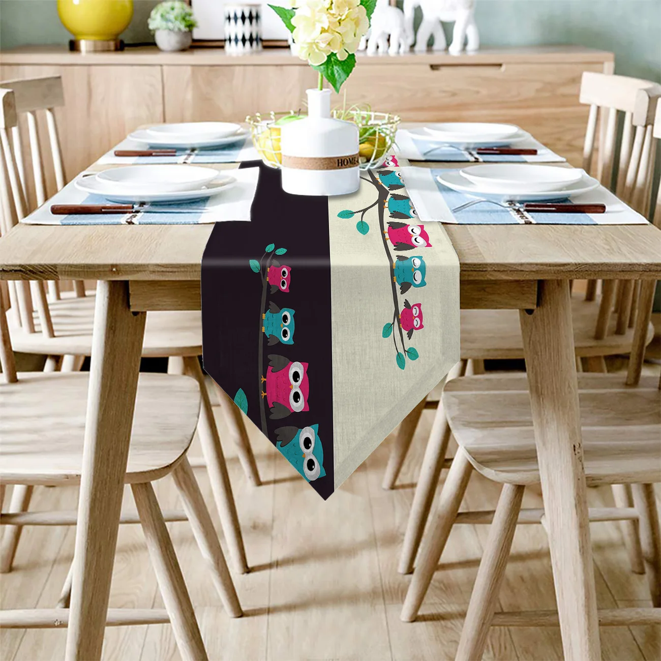 1 шт. мультфильм животных с милой совой в дневное и ночное время Настольная